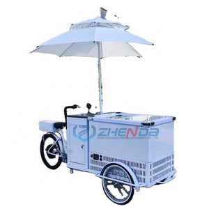 Vélo-chariot de présentation alimentaire avec friteuse, remorques mobiles, kiosque compact, chariot à hot-dogs, stand alimentaire mobile - Product Image 1