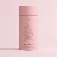 Boîte d'emballage de thé durable de luxe, écologique, cylindrique, refermable, tube en papier pour l'emballage du thé