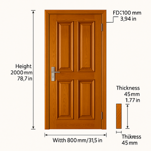 Современные противопожарные двери, оптовая продажа, внутренние противопожарные решения для домашнего коммерческого использования для гостиниц, больниц, квартир 5 лет - Product Image 6