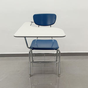 Chaise de bureau moderne, chaise d'étudiant, comprend une tablette d'écriture pliable et un panier à livres, portable et pratique - Product Image 5
