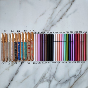 Nuevo resistente al agua suave líquido pegajoso tubo oro rosa delineador de ojos lash pegamento pestañas pluma adhesivo - Product Image 6