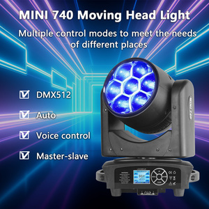 Led 7x40W rửa Zoom chùm di chuyển đầu ánh sáng 4in1 <span class=keywords><strong>RGBW</strong></span> chuyên nghiệp hiệu ứng sân khấu ánh sáng cho Disco DJ âm nhạc bên câu lạc bộ khiêu vũ - Product Image 2