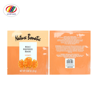 Vente directe d'usine, emballage personnalisé pour masque de soin de la peau, sac coloré scellé sur trois côtés, laminé BOPP+VMPET+PE, sac sous vide