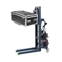 Chariot élévateur électrique léger de 65 kg, capacité de charge de 250 kg/300 kg, levage de 1,2 m, mini chariot élévateur autopropulsé pour travaux en espace restreint