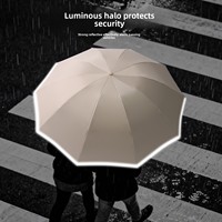 Parapluie pliant semi-automatique en fibre de verre robuste à 10 baleines, diamètre 105 cm, protection UV, personnalisable, cadeau promotionnel pour