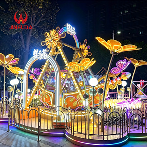 Manège Pendulaire Spectaculaire pour Parc Extérieur : Bateau Viking pour Enfants Style Fleur de Contes de Fées avec Éclairage Dynamique - Product Image 4