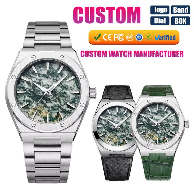 Low MOQ Factory Price New Style Mineral Glass Glowing Dial Waterproof Quartz Men Custom logo Watch for Business Wrist Watch