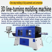 Machine de pliage de fil CNC 3D automatique de haute précision pour la fabrication de lettres 3D, machine de formage de fil d'acier rotative à 3 axes