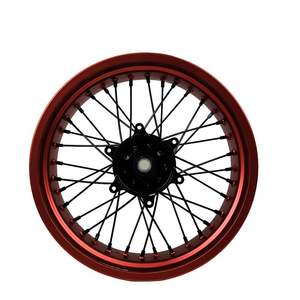 Llantas de rueda mate Ruedas Supermoto de dos colores Delanteras 3,5-<span class=keywords><strong>17</strong></span>/Traseras 4,5-<span class=keywords><strong>17</strong></span> Aleación de aluminio Nueva pieza de motocicleta - Product Image 6