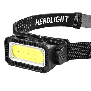 Faróis portáteis COB, lâmpada de cabeça <span class=keywords><strong>LED</strong></span> para exterior, bateria embutida, recarregável por USB, IP65, à prova d'água, <span class=keywords><strong>5</strong></span> modos de luz, 6000K, luz diurna - Product Image 6