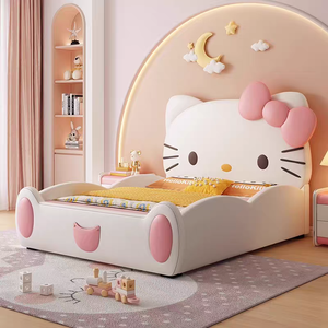 जिंस की नई डिजाइन हॉट सेलिंग हैलो किट्टी बच्चों के कमरे के लॉफ्ट एकल बिस्तर 1.5 मीटर - Product Image 2