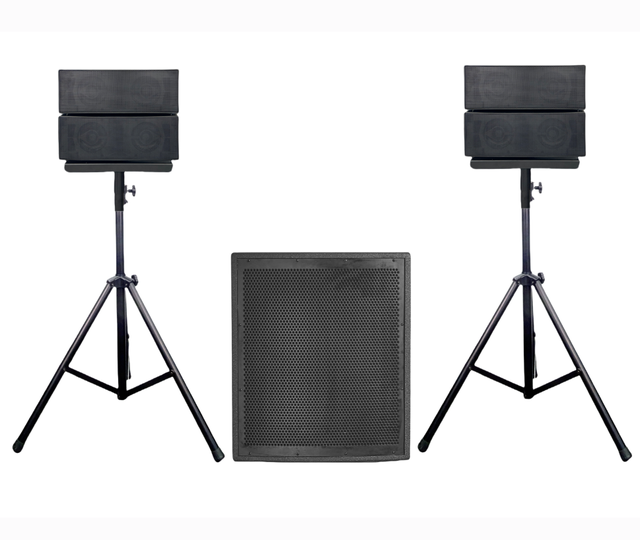 1400W Professional Active Line Array Speaker System 18-Inch Subwoofer with TWS Wireless 5.0 Professional Audio Karaoke Sets