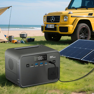 Đa chức năng 256wh Nhà Cắm Trại Di động ngoài trời LiFePO4 ngân hàng điện năng lượng mặt trời Powered Pin Máy phát điện 300 Wát Trạm điện cầm tay - Product Image 2