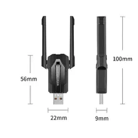 Adaptateur WiFi USB WiFi 6 AX900 BT5.4 Carte réseau sans fil 2.4G&5GHz 900Mbps Récepteur Wi-Fi USB pour PC/Ordinateur portable Dongle