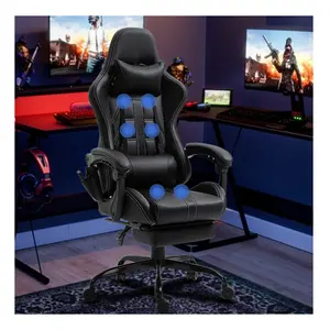 Silla ergonómica de 6 puntos de masaje de alta calidad para ordenador de carreras reclinable giratoria para juegos Stuhl Gamer