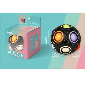 Ziina rainbow ball 8 holes black Puzzle Toys fidget stress toys anti stress relief