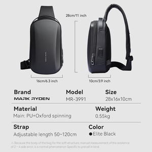 Mark Ryden - Mochila Bandolera de Gran Capacidad con Carcasa Rígida, Personalizable, para Hombre, Modelo F_MR3991, Entrega Rápida, Venta al Por Mayor - Product Image 6