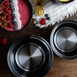 [150 unidades] Recipientes y tapas redondos de plástico PP de 32 oz para llevar, aptos para microondas, color negro - Product Image 5