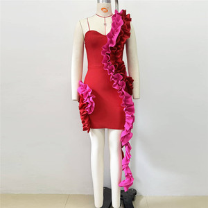 Vestido de noche sin espalda con cuello en V elegante estilo celebridad nueva moda Otoño 2025 para mujer - Product Image 4