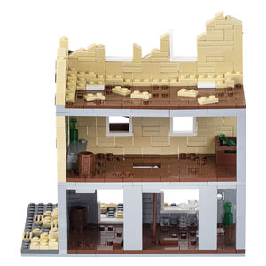 MOC5002 Serie 'The Rotten Poop' Mattoncini Guerra Cittadina WW2, Modello di Strada in Città in Cattiva Stato, Blocchi da Costruzione Educativi, Giocattoli Regalo per Bambini - Product Image 4