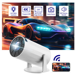 Mini proyector de vídeo para exteriores 4K Home Theater portátil pantalla de proyección de pantalla de 130 pulgadas WIFI BT proyectores inteligentes - Product Image 3
