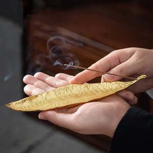 Brûleur d'encens suspendu créatif avec design inclinable, porte-encens de style zen rétro pour la décoration intérieure de la maison, du salon et du bureau - Product Image 6