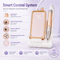 Yaqin professionnel Rechargeable rapide Dissipation thermique à faible bruit 48W 35000 tr/min perceuse à ongles électrique sans brosse