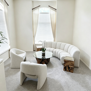 Sofá Modular de Tela Cloud Chesterfield de Estilo Mid-Century con Asientos Profundos y Aislamiento Acústico para Sala de Estar de Villa - Product Image 4