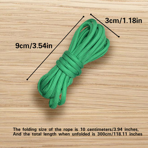 Handmade Rope 12-Pack Paracord Set 4Mm Round Polyester <b>Macrame</b> <b>Cord</b> <b>For</b> Bracelets Clothesline Umbrella Line Yiwu Origin - Product Image 4