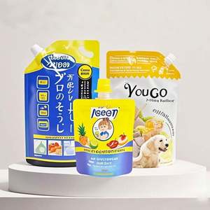 Sac d'emballage de liquide rechargeable en plastique personnalisé détergent à lessive shampoing soupe à la main sac de pochette à bec verseur debout - Product Image 2