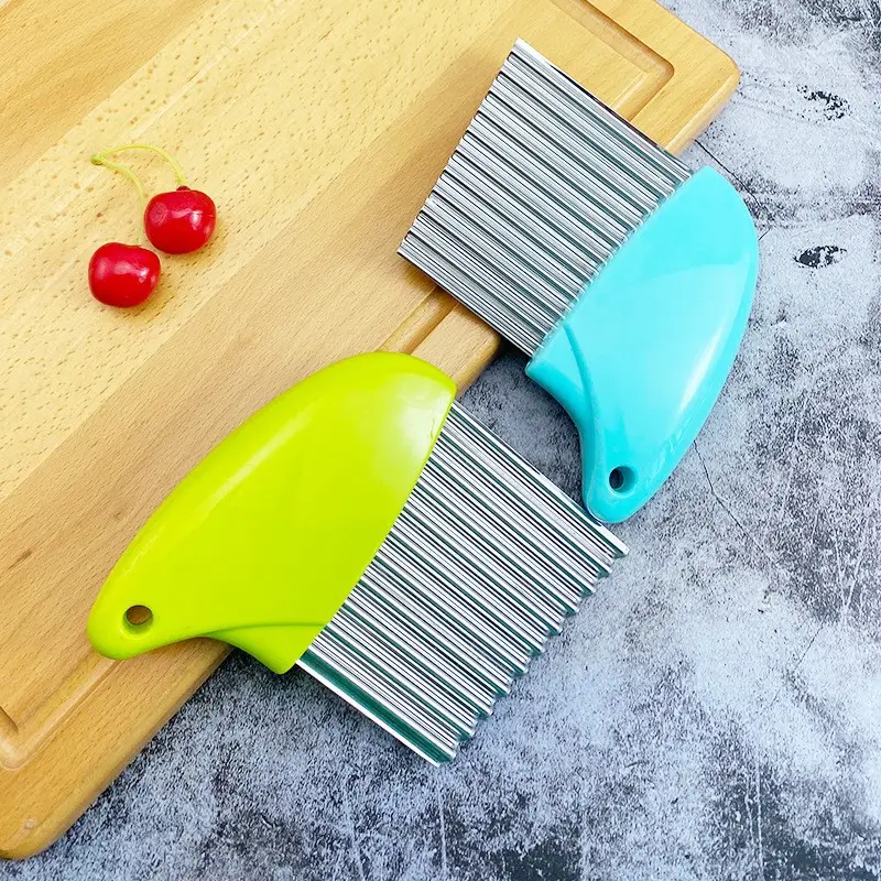 1PCS Vegetable Potato Carrot Wave Knife Potato Chips Stainless Steel Wave Knife Kitchen French Fries Slicing Tool