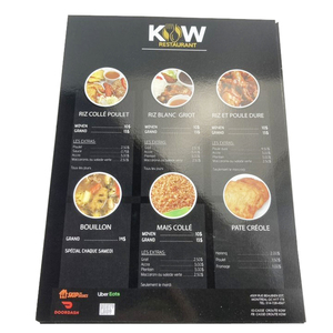 Fábrica Ofrece Impresión Offset Personalizada en Papel Couché para Menús de Restaurantes con Código QR y Folletos Plegables - Product Image 3