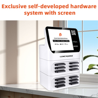 Stasiun Penyewaan Power Bank Komersial 12 Slot Pengisi Daya Baterai Ponsel