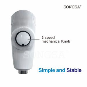 Ventilador solar mecánico duradero y de bajo consumo con perilla, ideal para uso doméstico y de emergencia en exteriores, recargable y de pie. - Product Image 2