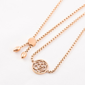 Retro Gold Plated Hollow Rose <b>Adjustable</b> <b>Bracelet</b> For Women Fashion Jewelry Gift - Product Image 4