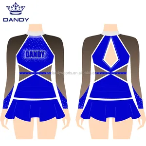 Wholesale sublimation custom sexy cheerleader uniform cheerleading apparel