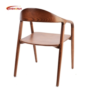 <span class=keywords><strong>Fauteuil</strong></span> simple de couleur noyer avec coussin orange Chaise NEVA <span class=keywords><strong>Table</strong></span> à manger Chaises de restaurant en <span class=keywords><strong>bois</strong></span> de style européen vente en gros - Product Image 5