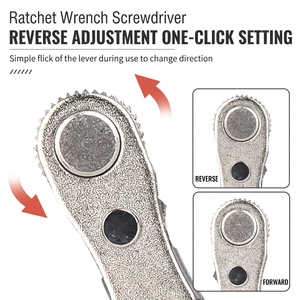 Ratcheting <b>Screwdriver</b> Hex Bit 10mm Magnetic Tip Diy Set - Product Image 5