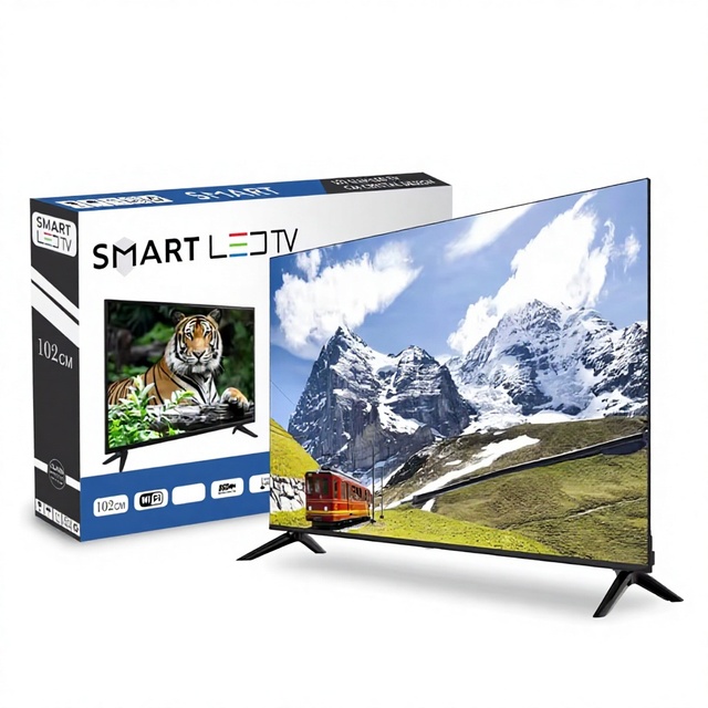 75 65 55 Inch 4K UHD Smart Android TV DVB-T2/S2 Frameless Full Screen LED Television Global Version for Home & Hotel