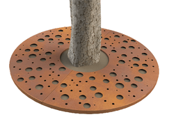 Rejilla Cuadrada de Acero Corten para Árboles, Venta Directa de Fábrica - Product Image 3