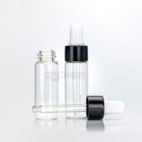 Emballage vide de flacon compte-gouttes de sérum d'huile essentielle de verre cosmétique de flacons d'échantillon clairs de 2ml 3ml 5ml 10ml