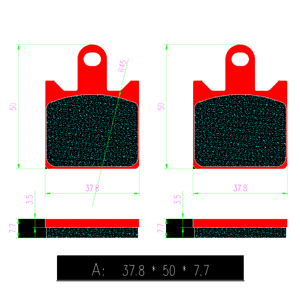 Pastillas de fricción delanteras y traseras de freno de motocicleta de alta calidad para <span class=keywords><strong>Kawasaki</strong></span> ZX6R/Z750 R/Z1000/GTR 1400 FA417 - Product Image 5