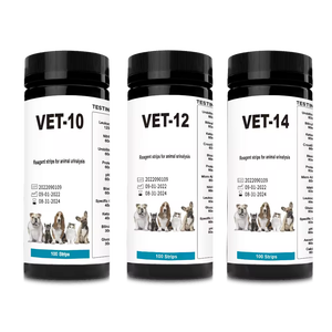 Bâtonnets de test urinaires UTI pour la santé des animaux de compagnie, bandelettes d'analyse <span class=keywords><strong>urinaire</strong></span> 12 paramètres pour chats et chiens Vet-12 - Product Image 6
