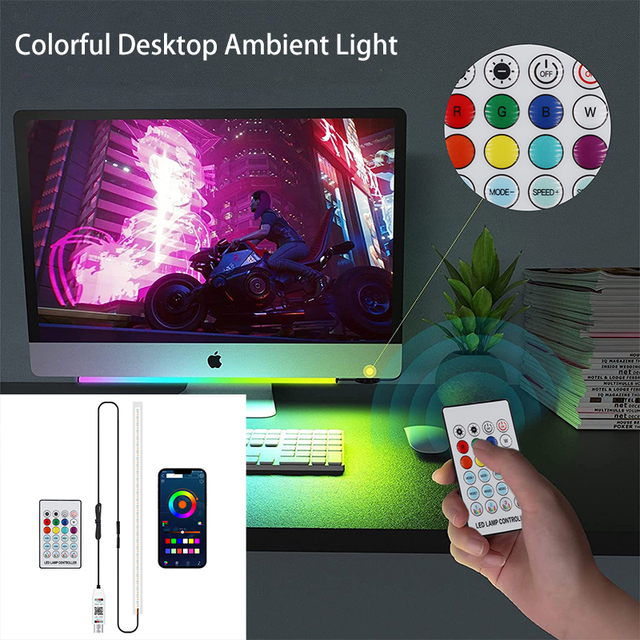 Car Mounted Ambient Light Pickup Lamp Multi Scene Use of LED Iridescent Ambient Light Multi-mode Light Strip APP Control