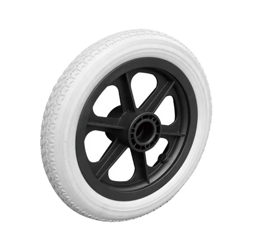 12 inch 300 mm large plastic wheel PU hand trolley wheel PVC wheels