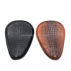 Buen Precio Bobber Sportster de helicóptero cráneo de cuero sintético <span class=keywords><strong>Solo</strong></span> de asiento de la motocicleta - Product Image 1