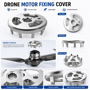 personnalisés Pièces CNC suisses Arbre de petit diamètre Composants de drone Couvercle de fixation   drone Pièces de drone - Product Image 5