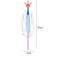 Baguette magique à bulles LED Rainbow Twirler Stick Spin Glitter Stick Variable Twirler Stick Rave Toys for Christmas New Year Party