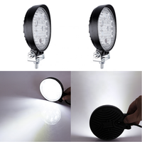 Feux de travail LED universels ronds de 4 pouces, 27 W, spot, faisceau large, pour voiture, tout-terrain, Faros, LED pour voitures