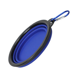 <span class=keywords><strong>Bol</strong></span> pour animaux de compagnie en silicone pliable avec design de porte-clés pour les voyages en plein air, alimentation, logo personnalisé, fabricant d'accessoires pour chiens OEM - Product Image 3